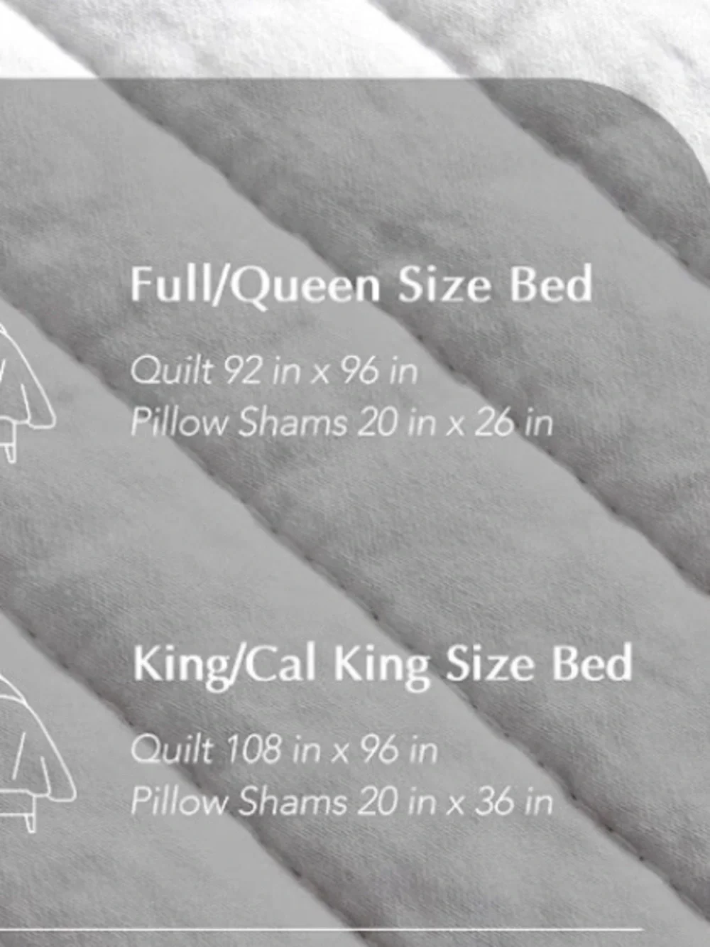 King/CA King 100% Cotton Channel Quilt 110x100 Like New